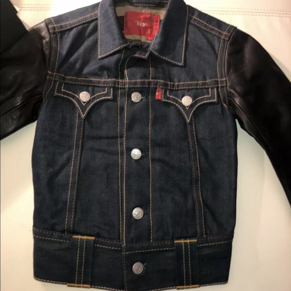 Levi’s red type 4 jeans leather jacket